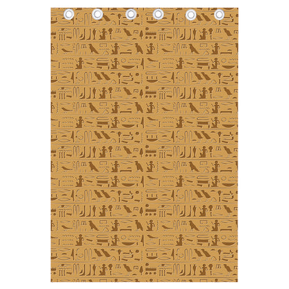 Ancient Egyptian Hieroglyphs Print Curtain
