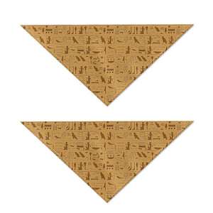 Ancient Egyptian Hieroglyphs Print Dog Bandana