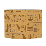 Ancient Egyptian Hieroglyphs Print Drum Lamp Shade