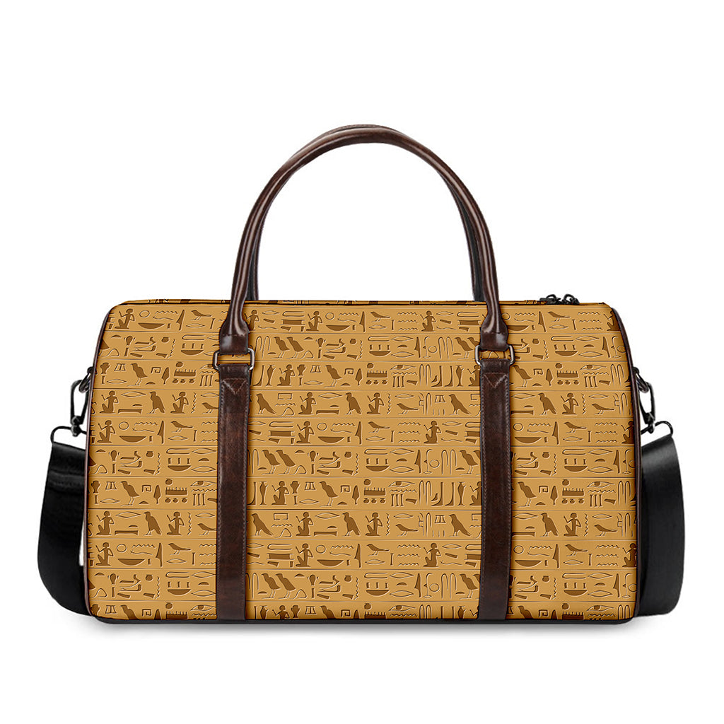 Ancient Egyptian Hieroglyphs Print Duffle Bag
