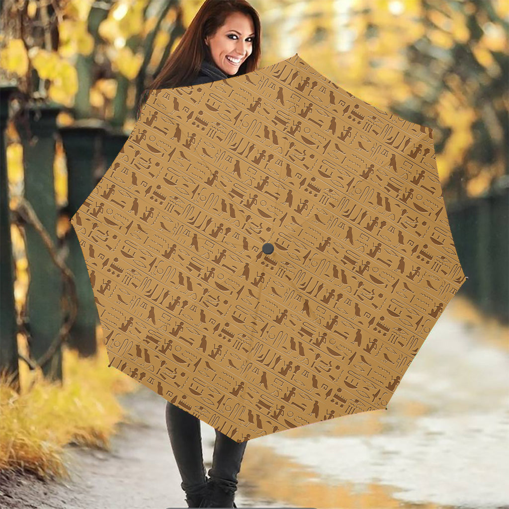 Ancient Egyptian Hieroglyphs Print Foldable Umbrella