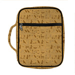 Ancient Egyptian Hieroglyphs Print Front Pocket Bible Bag