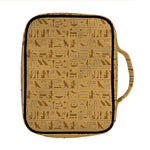 Ancient Egyptian Hieroglyphs Print Front Pocket Bible Bag