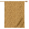 Ancient Egyptian Hieroglyphs Print House Flag