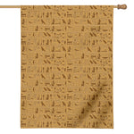 Ancient Egyptian Hieroglyphs Print House Flag