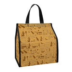 Ancient Egyptian Hieroglyphs Print Insulated Lunch Tote