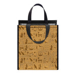 Ancient Egyptian Hieroglyphs Print Insulated Lunch Tote