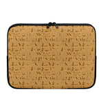 Ancient Egyptian Hieroglyphs Print Laptop Sleeve