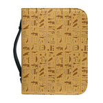 Ancient Egyptian Hieroglyphs Print Leather Bible Cover