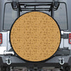 Ancient Egyptian Hieroglyphs Print Leather Spare Tire Cover