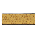 Ancient Egyptian Hieroglyphs Print Long Kitchen Mat