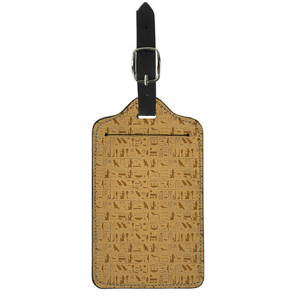 Ancient Egyptian Hieroglyphs Print Luggage Tag