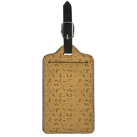 Ancient Egyptian Hieroglyphs Print Luggage Tag