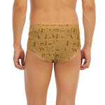 Ancient Egyptian Hieroglyphs Print Men's Briefs