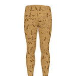 Ancient Egyptian Hieroglyphs Print Men's leggings