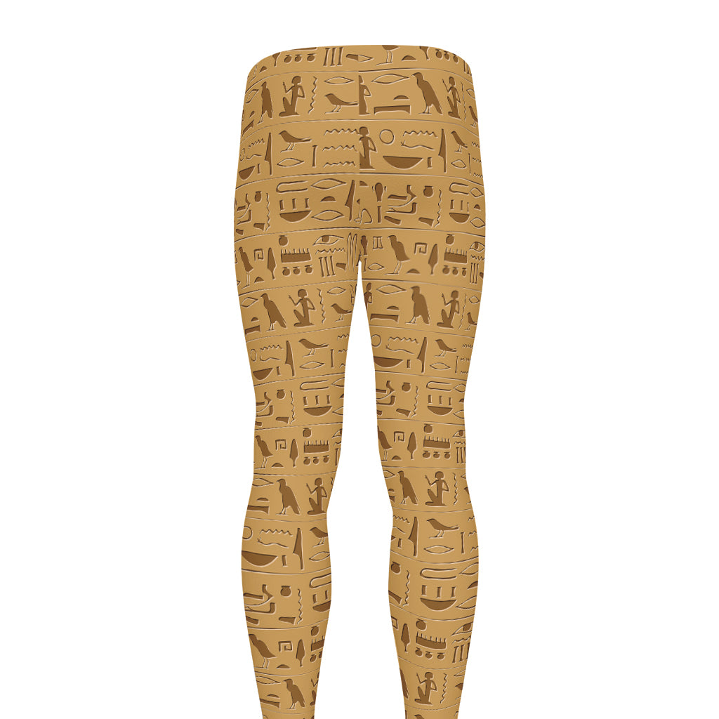 Ancient Egyptian Hieroglyphs Print Men's leggings