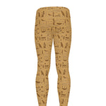 Ancient Egyptian Hieroglyphs Print Men's leggings