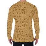 Ancient Egyptian Hieroglyphs Print Men's Long Sleeve T-Shirt