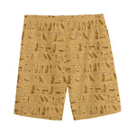 Ancient Egyptian Hieroglyphs Print Men's Sports Shorts