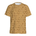 Ancient Egyptian Hieroglyphs Print Men's Athletic T-Shirt