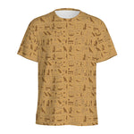 Ancient Egyptian Hieroglyphs Print Men's Sports T-Shirt