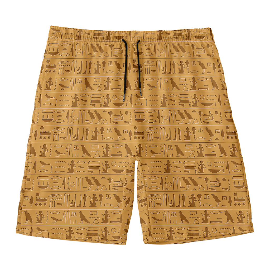 Ancient Egyptian Hieroglyphs Print Men's Swim Trunks