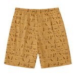 Ancient Egyptian Hieroglyphs Print Men's Swim Trunks