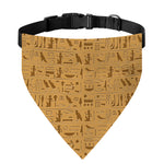 Ancient Egyptian Hieroglyphs Print Over The Collar Dog Bandana