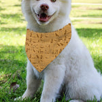 Ancient Egyptian Hieroglyphs Print Over The Collar Dog Bandana