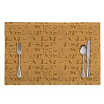 Ancient Egyptian Hieroglyphs Print Placemat