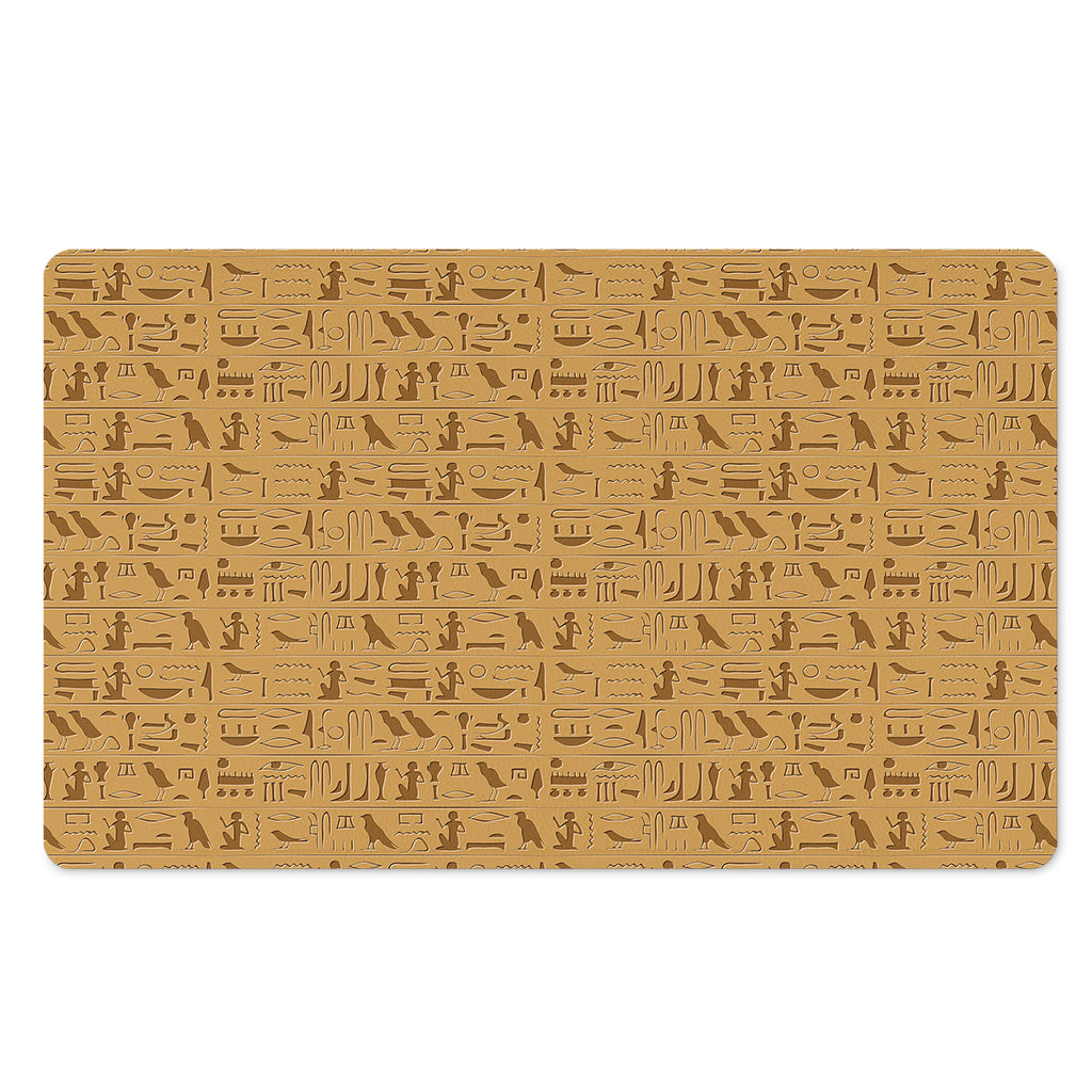 Ancient Egyptian Hieroglyphs Print Polyester Doormat