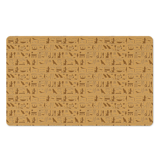 Ancient Egyptian Hieroglyphs Print Polyester Doormat