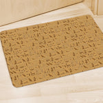 Ancient Egyptian Hieroglyphs Print Polyester Doormat