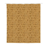 Ancient Egyptian Hieroglyphs Print Polyester Shower Curtain