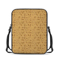 Ancient Egyptian Hieroglyphs Print Rectangular Crossbody Bag