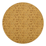 Ancient Egyptian Hieroglyphs Print Round Blanket