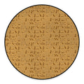 Ancient Egyptian Hieroglyphs Print Round Floor Mat