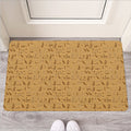 Ancient Egyptian Hieroglyphs Print Rubber Doormat