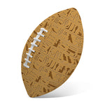 Ancient Egyptian Hieroglyphs Print Rugby Ball