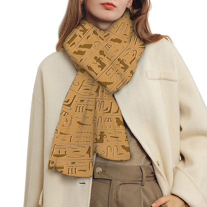 Ancient Egyptian Hieroglyphs Print Scarf