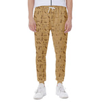 Ancient Egyptian Hieroglyphs Print Scuba Joggers