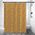 Ancient Egyptian Hieroglyphs Print Shower Curtain