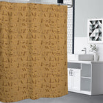 Ancient Egyptian Hieroglyphs Print Shower Curtain