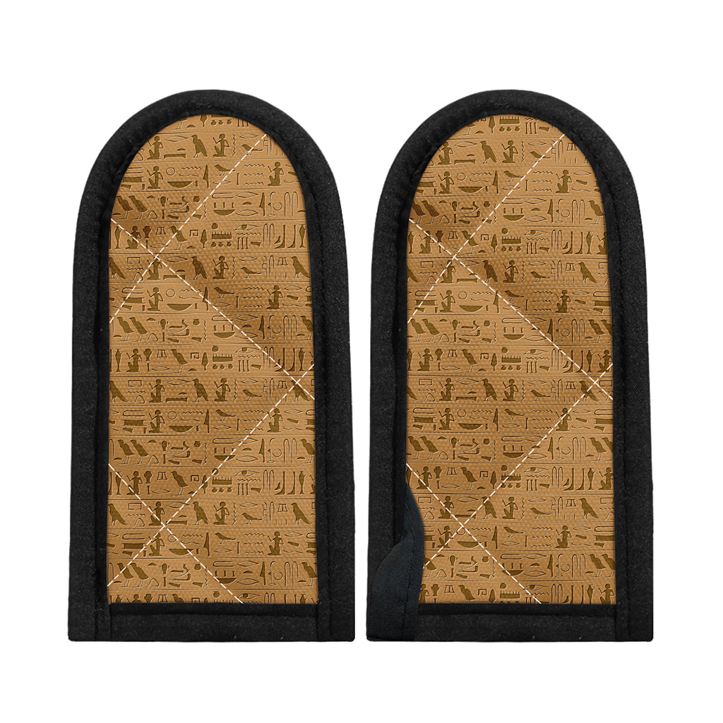 Ancient Egyptian Hieroglyphs Print Skillet Handle Cover