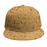 Ancient Egyptian Hieroglyphs Print Snapback Cap
