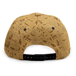 Ancient Egyptian Hieroglyphs Print Snapback Cap