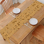 Ancient Egyptian Hieroglyphs Print Table Runner