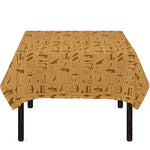 Ancient Egyptian Hieroglyphs Print Tablecloth
