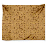 Ancient Egyptian Hieroglyphs Print Tapestry