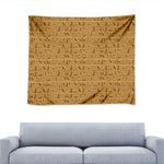 Ancient Egyptian Hieroglyphs Print Tapestry